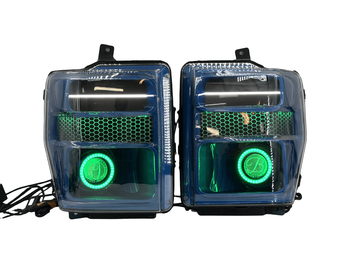08-10 Ford Superduty F-250 Multicolor Led Projector Headlights