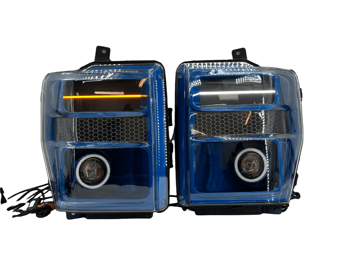 08-10 Ford Superduty F-250 Multicolor Led Projector Headlights