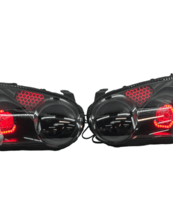 04-05 Subaru Blobeye WRX/STI Black Retrofit Projectors RGBW Halo Headlights