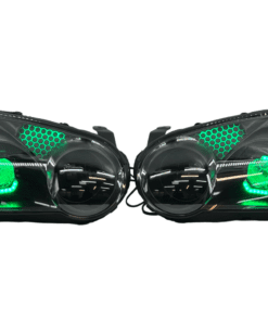 04-05 Subaru Blobeye WRX/STI Black Retrofit Projectors RGBW Halo Headlights