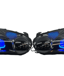 04-05 Subaru Blobeye WRX/STI Black Retrofit Projectors RGBW Halo Headlights