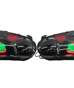 04-05 Subaru Blobeye WRX/STI Black Retrofit Projectors RGBW Halo Headlights