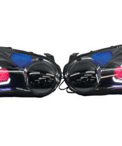 04-05 Subaru Blobeye WRX/STI Black Retrofit Projectors RGBW Halo Headlights