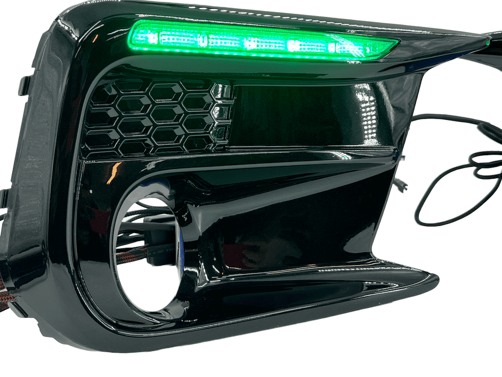 2018-2021 Subaru WRX STI RGBW Multicolor Led DRL Fog Light Bezels - Image 7