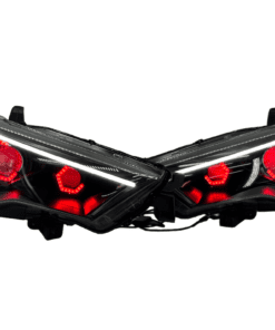 14-22 Toyota 4Runner Limited / TRD Custom Hex Led Halos Demon Eyes Retrofit Headlights