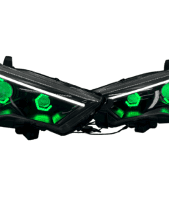 14-22 Toyota 4Runner Limited / TRD Custom Hex Led Halos Demon Eyes Retrofit Headlights