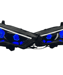 14-22 Toyota 4Runner Limited / TRD Custom Hex Led Halos Demon Eyes Retrofit Headlights
