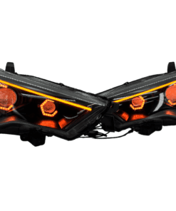 14-22 Toyota 4Runner Limited / TRD Custom Hex Led Halos Demon Eyes Retrofit Headlights