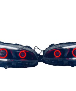 2015-2021 Subaru WRX Quad Halo Projector LED Black Headlights