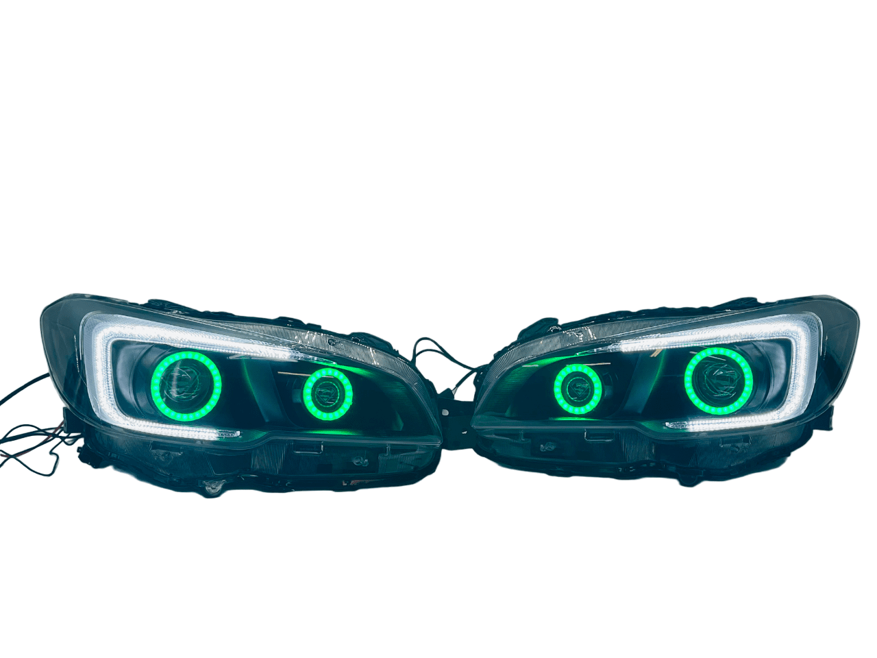 2015-2021 Subaru WRX Quad Halo Projector LED Black Headlights - Image 3