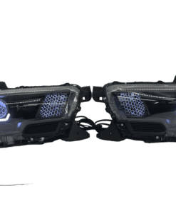 16-20 Toyota Tacoma RGBW Led Custom Halo Projector Black Headlights