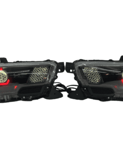 16-20 Toyota Tacoma RGBW Led Custom Halo Projector Black Headlights