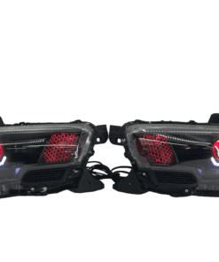 16-20 Toyota Tacoma RGBW Led Custom Halo Projector Black Headlights