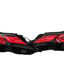 2022-2023 Toyota Camry LE Custom LED Halo RGBW Retrofit Projector Black Headlights