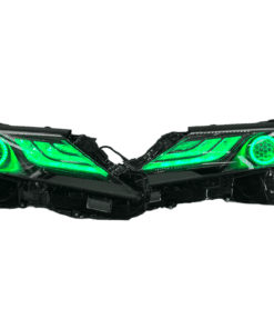 2022-2023 Toyota Camry LE Custom LED Halo RGBW Retrofit Projector Black Headlights