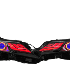 2022-2023 Toyota Camry LE Custom LED Halo RGBW Retrofit Projector Black Headlights
