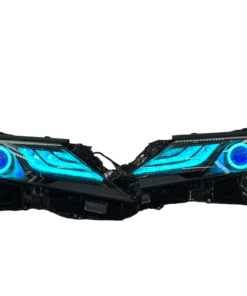 2022-2023 Toyota Camry LE Custom LED Halo RGBW Retrofit Projector Black Headlights