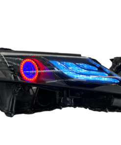 2022-2023 Toyota Camry LE Custom LED Halo RGBW Retrofit Projector Black Headlights