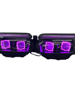 06-08 Subaru Forester Quad Biled Projector Retrofit RGBW Led Halo Headlights