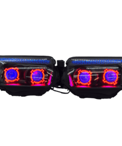 06-08 Subaru Forester Quad Biled Projector Retrofit RGBW Led Halo Headlights