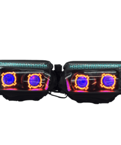 06-08 Subaru Forester Quad Biled Projector Retrofit RGBW Led Halo Headlights