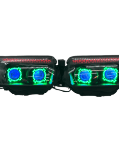 06-08 Subaru Forester Quad Biled Projector Retrofit RGBW Led Halo Headlights