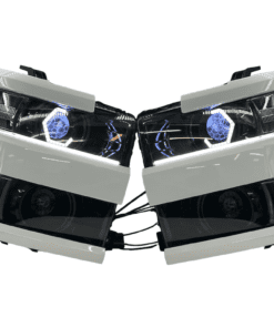 15-19 Chevrolet Silverado 2500 HD Multicolor Led Halo Headlights Switchback Eyebrows