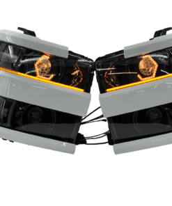 15-19 Chevrolet Silverado 2500 HD Multicolor Led Halo Headlights Switchback Eyebrows