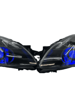 10-12 Nissan Altima Sedan 4dr Custom RGBW Led halo Demon Eyes Black Projector Headlights