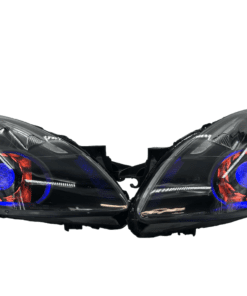 10-12 Nissan Altima Sedan 4dr Custom RGBW Led halo Demon Eyes Black Projector Headlights