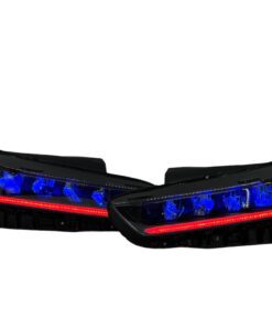 2019-2023 KIA K5 RGBW Multicolor Led DRL Black Headlights