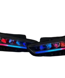 2019-2023 KIA K5 RGBW Multicolor Led DRL Black Headlights