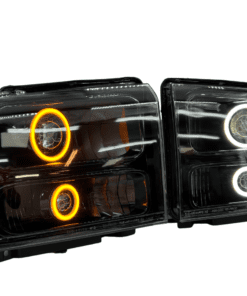 05-07 Ford F-250 Super Duty Quad Biled projector Switchback LED Halo Headlights