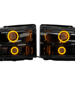 05-07 Ford F-250 Super Duty Quad Biled projector Switchback LED Halo Headlights