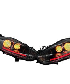 2014-2019 Ford Fiesta Quad Black Projector LED RGBW Multicolor Headlights