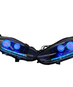 2014-2017 Ford Fiesta Quad Black Projector LED RGBW Multicolor Headlights