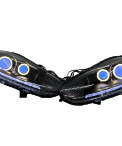 2014-2017 Ford Fiesta Quad Black Projector LED RGBW Multicolor Headlights
