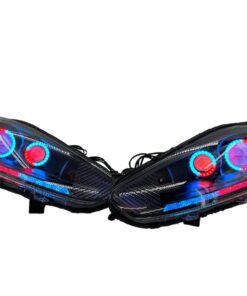 2014-2017 Ford Fiesta Quad Black Projector LED RGBW Multicolor Headlights