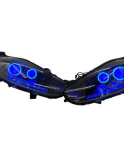 2014-2017 Ford Fiesta Quad Black Projector LED RGBW Multicolor Headlights