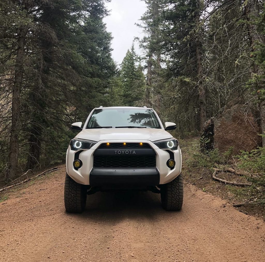 14-24 Toyota 4runner TRD Pro Led RGBW Halo Demon Eyes Blackout Projector Retrofit Headlights