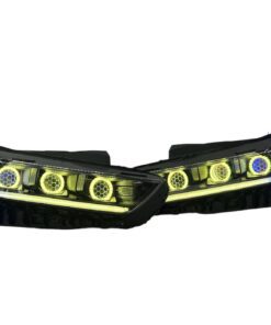 19-23 Kia K5 GT Line Chasing Led Halo Projector Demon Eyes Black Retrofit Headlights
