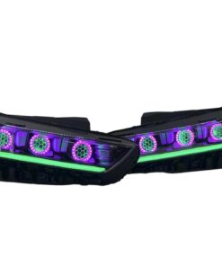 19-23 Kia K5 GT Line Chasing Led Halo Projector Demon Eyes Black Retrofit Headlights