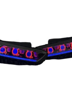 19-23 Kia K5 GT Line Chasing Led Halo Projector Demon Eyes Black Retrofit Headlights