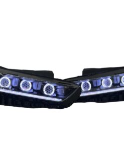 19-23 Kia K5 GT Line Chasing Led Halo Projector Demon Eyes Black Retrofit Headlights
