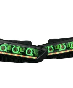 19-23 Kia K5 GT Line Chasing Led Halo Projector Demon Eyes Black Retrofit Headlights