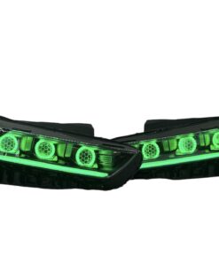 19-23 Kia K5 GT Line Chasing Led Halo Projector Demon Eyes Black Retrofit Headlights