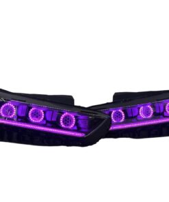19-23 Kia K5 GT Line Chasing Led Halo Projector Demon Eyes Black Retrofit Headlights