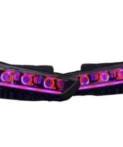 19-23 Kia K5 GT Line Chasing Led Halo Projector Demon Eyes Black Retrofit Headlights