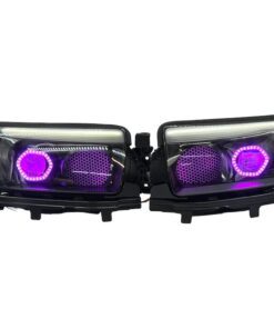 06-08 Subaru Forester Angry Custom Retrofit Black Projector LED Halo Acrylic Headlights