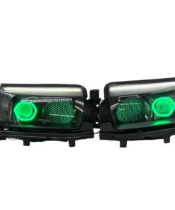 06-08 Subaru Forester Angry Custom Retrofit Black Projector LED Halo Acrylic Headlights